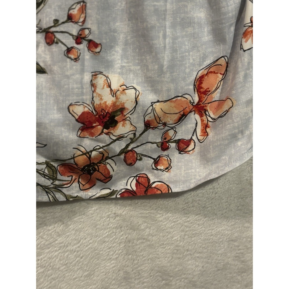 Chicos Top Women's Blouse Artsy Floral M Japan Spring Tunic Shirt Resort - Picture 9 of 10